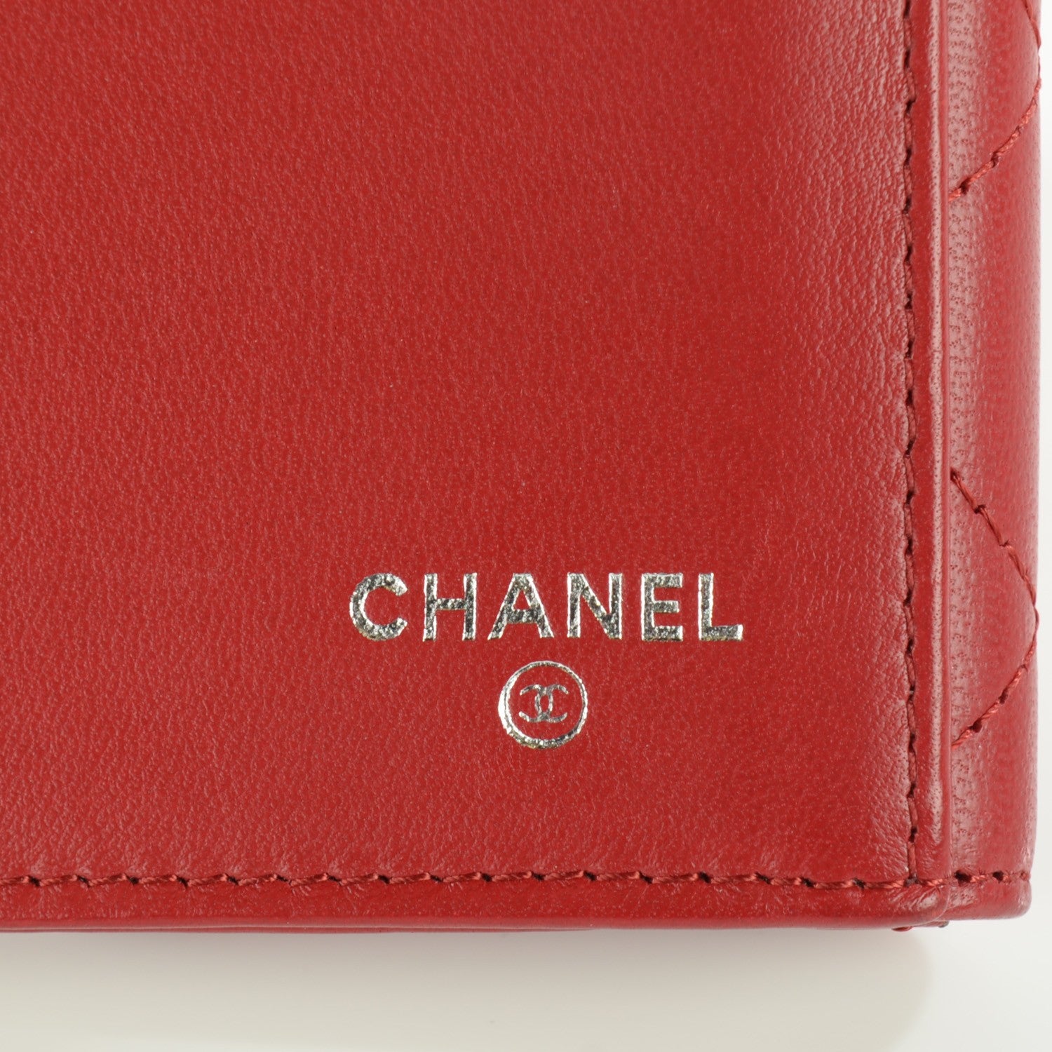 Chanel Lambskin Quilted Long Flap Wallet Red 7 of 9