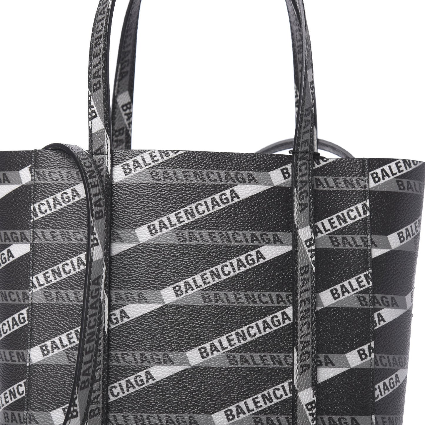 Coated Canvas Losange Monogram XXS Tote Black Grey