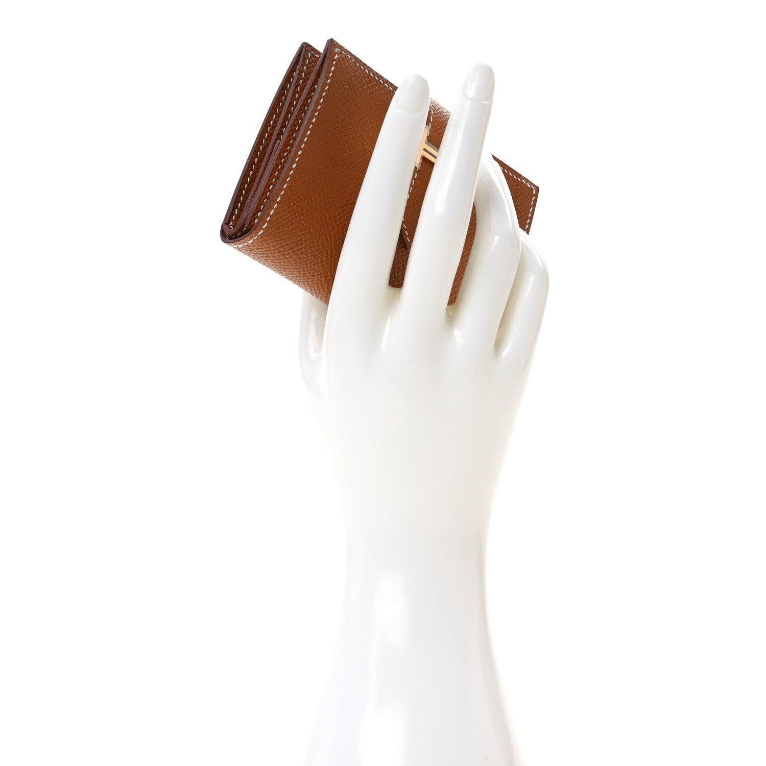 Hermes Epsom Mini Bearn Wallet Gold 2 of 7