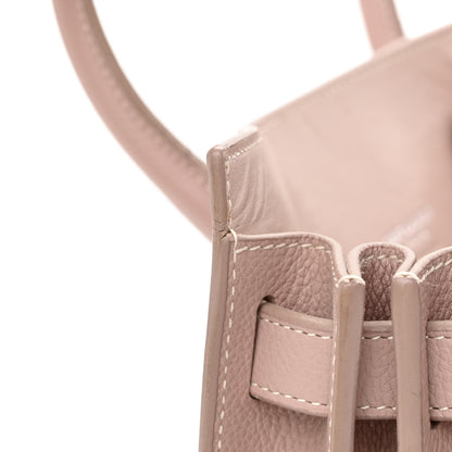 Saint Laurent Grained Calfskin Topstich Baby Sac De Jour Antique Rose 13 of 19