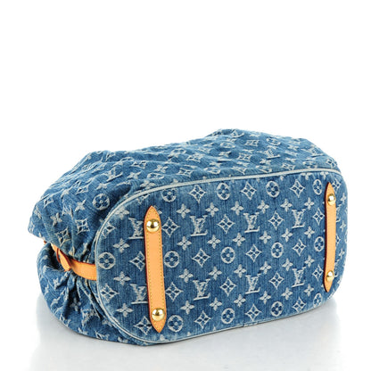 Louis Vuitton Denim Mahina XL Blue 4 of 9