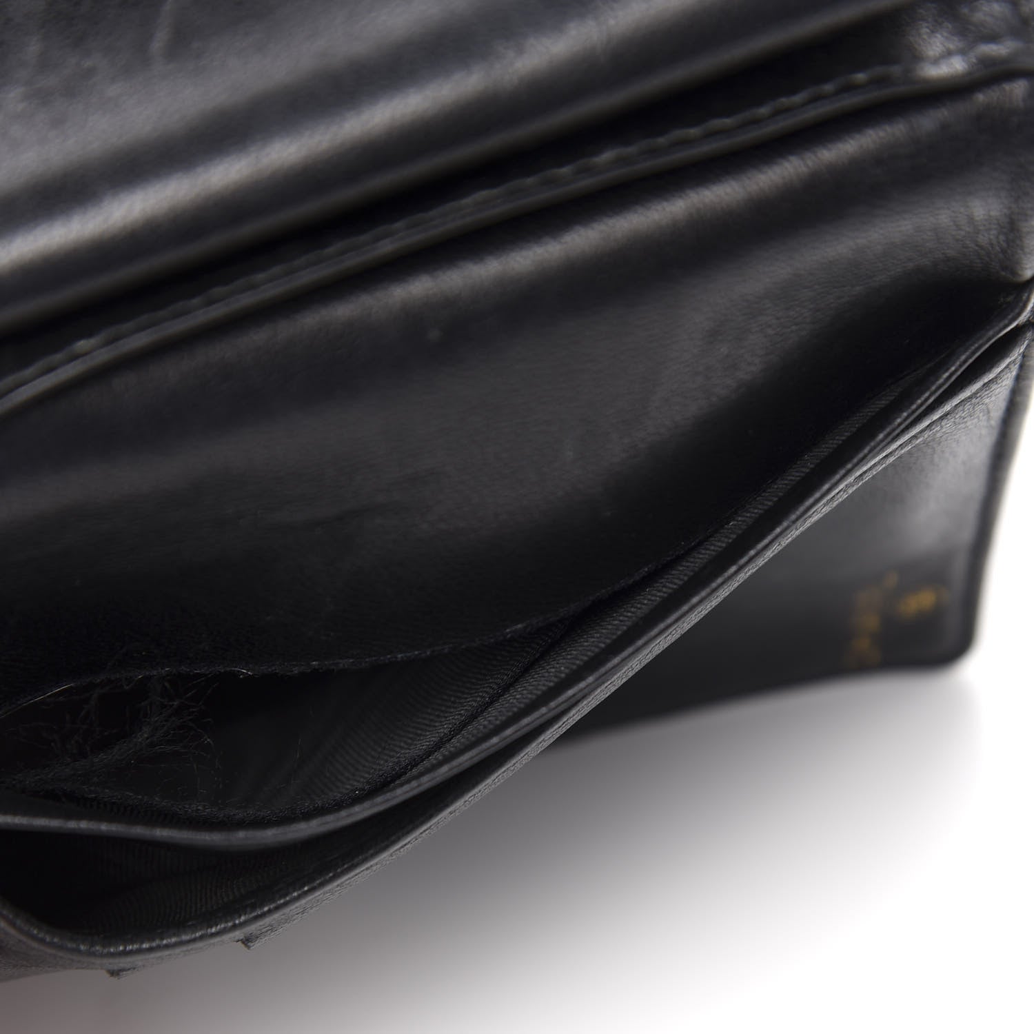 Chanel Caviar Timeless CC Compact French Wallet Black 7 of 9