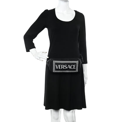 Versace Nylon Logo Two Tone Belt Bag Black 2 of 11
