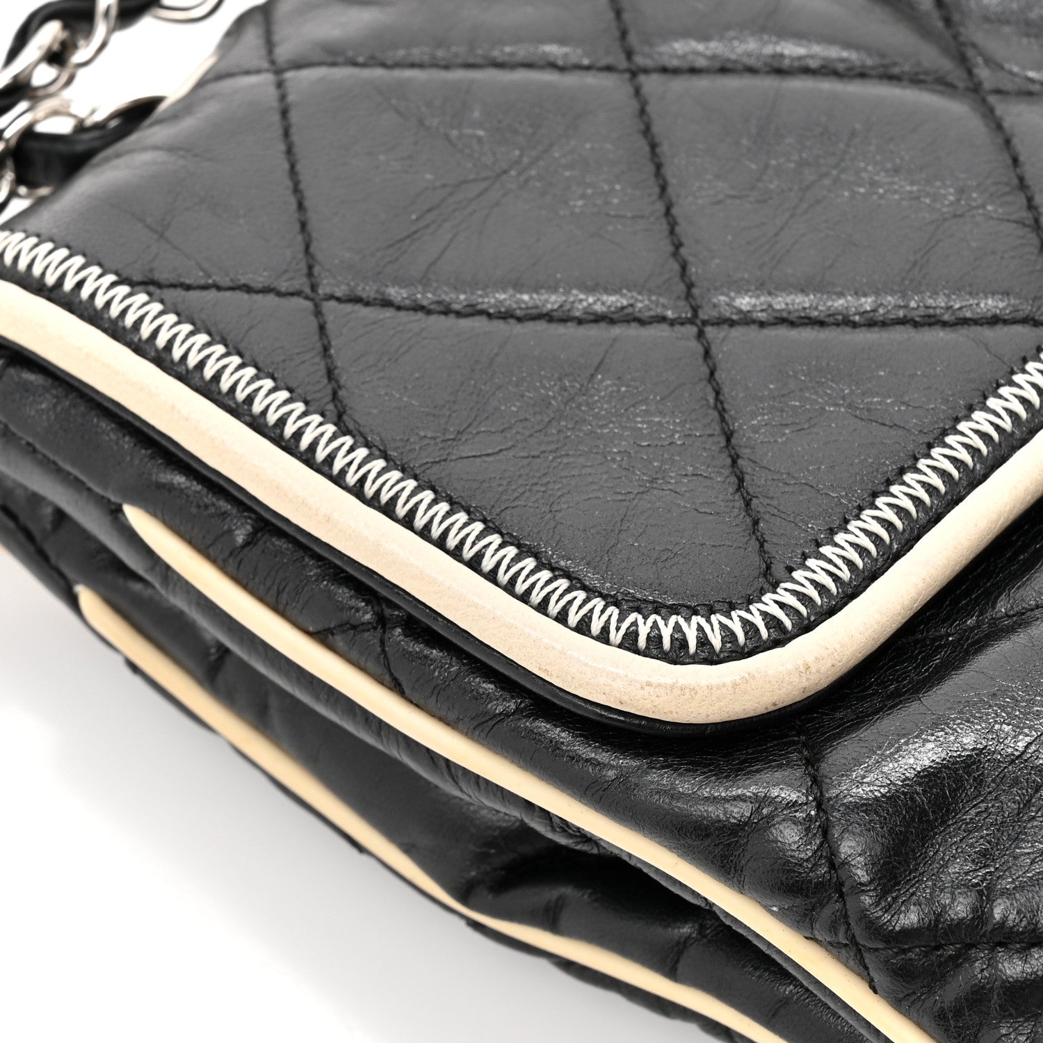 Chanel Lambskin East West Mademoiselle Flap Black 11 of 12