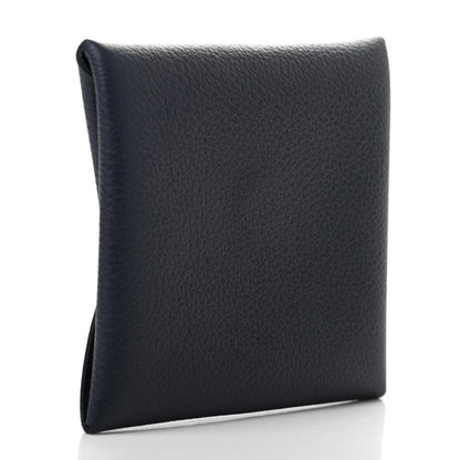 Hermes Chevre Mysore Bastia Coin Purse Bleu Indigo 2 of 6