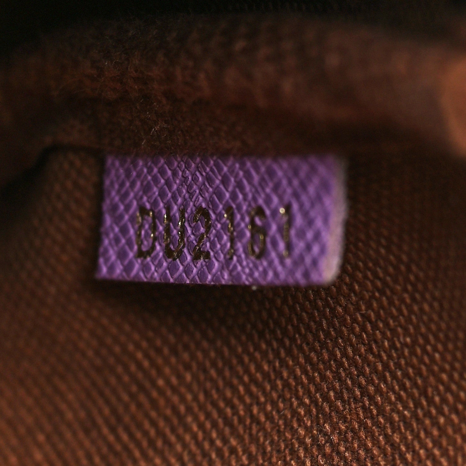 Louis Vuitton Damier Ebene Illustre Mini Pochette Accessories Violet 6 of 10