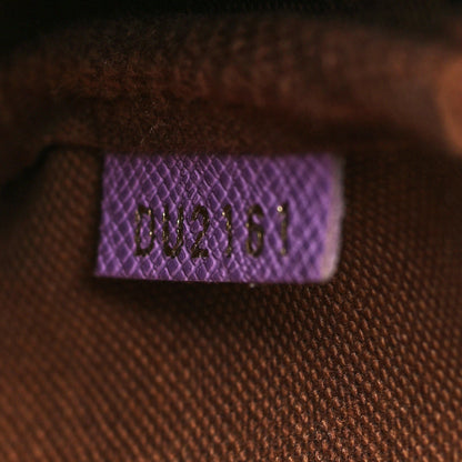 Louis Vuitton Damier Ebene Illustre Mini Pochette Accessories Violet 6 of 10