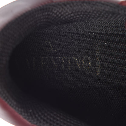 Valentino Garavani Calfskin Suede Rockstud Sneakers 36.5 Rubin 6 of 14