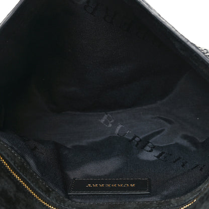 Burberry Signature Grain Medium Mildenhall Crossbody Bag Black 5 of 13