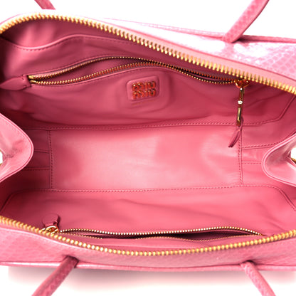 Miu Miu Ayers Medium Beau Top Handle Bag Petal Pink 5 of 9
