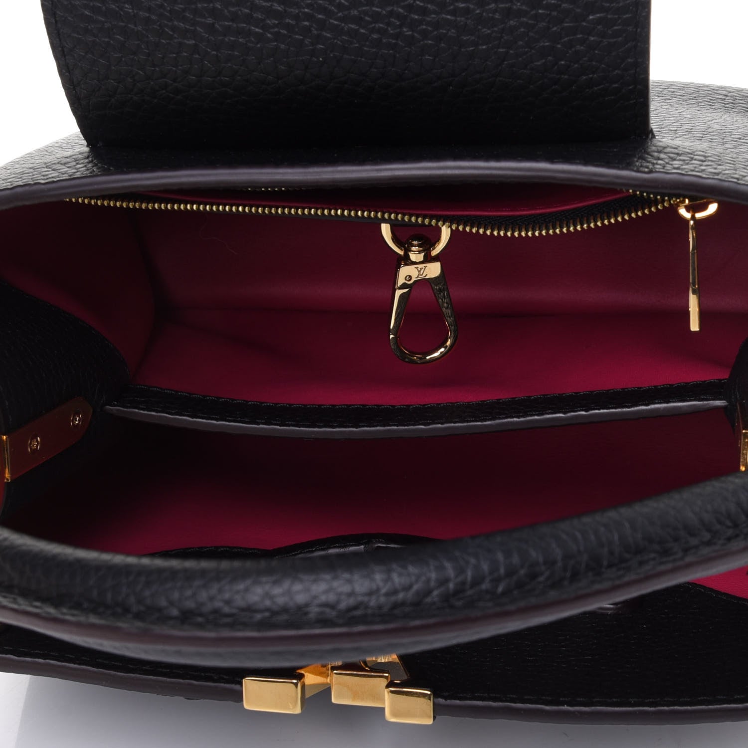 Louis Vuitton Taurillon Capucines BB Black 4 of 4