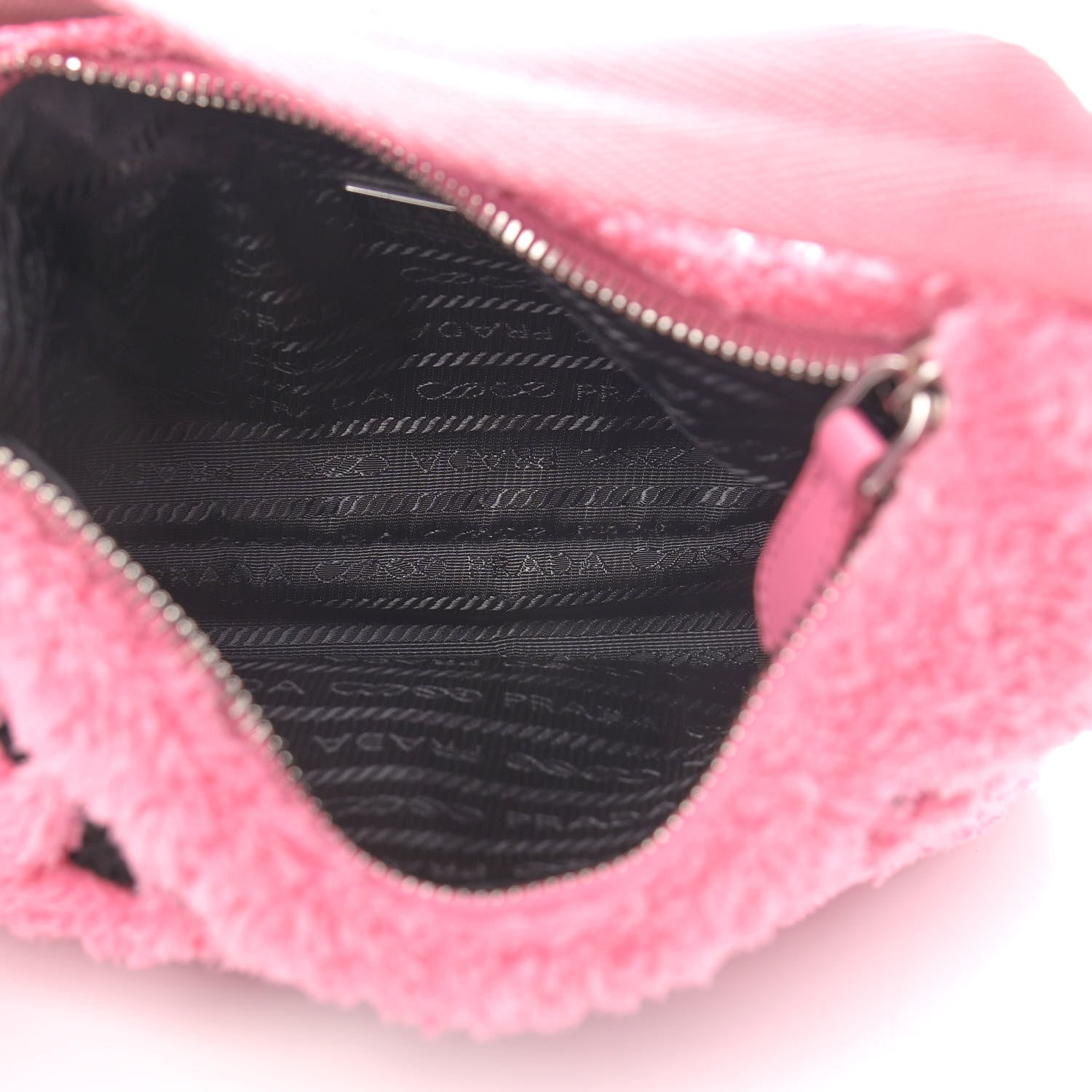 Prada Terry Cloth Mini Re-Edition 2000 Bag Petalo Black 5 of 8