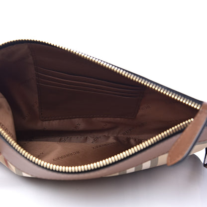 Burberry Horseferry Check Peyton Crossbody Clutch Bag Brown 6 of 12
