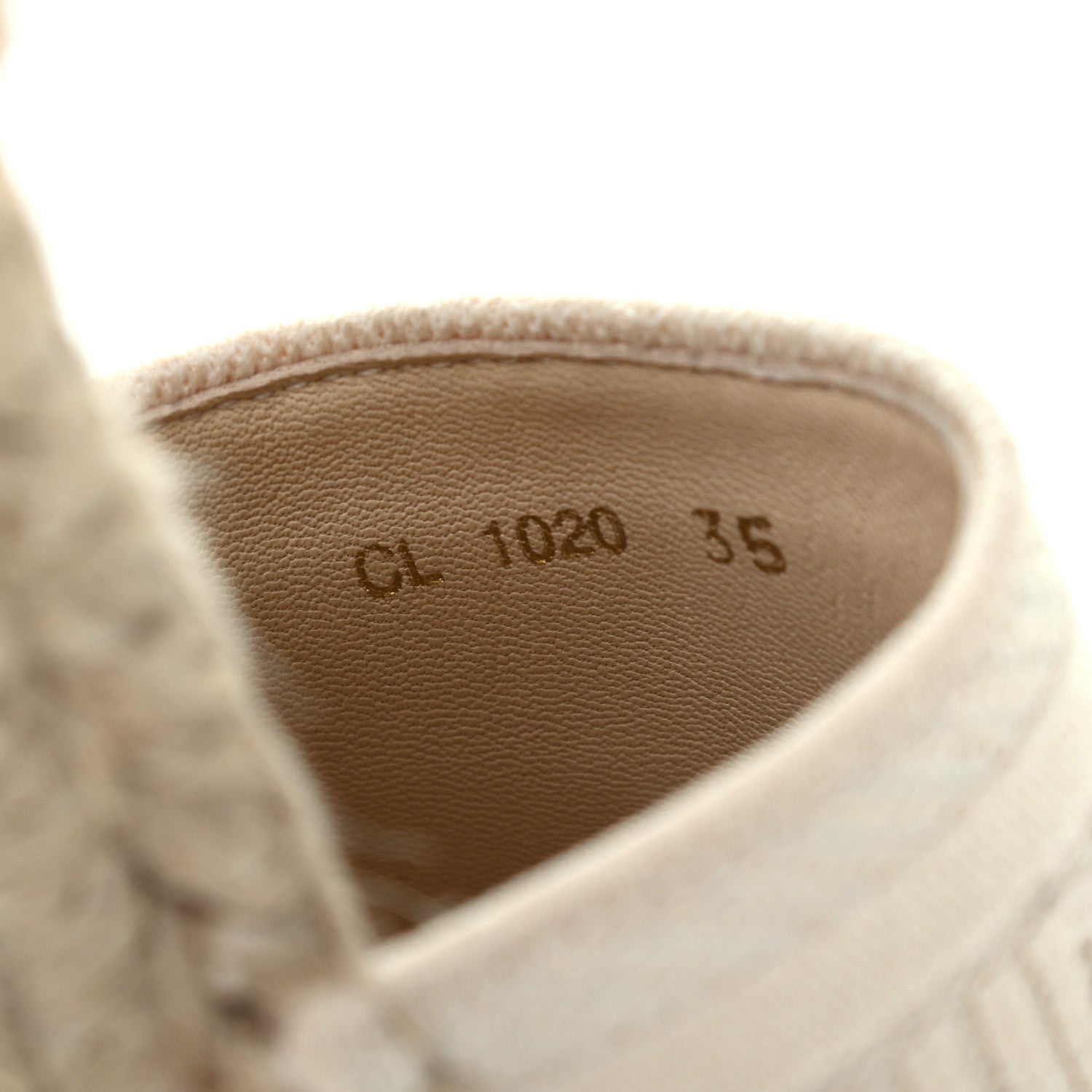 Christian Dior Canvas Embroidered Granville Ankle Tie Espadrille Wedges 35 Cream 8 of 8