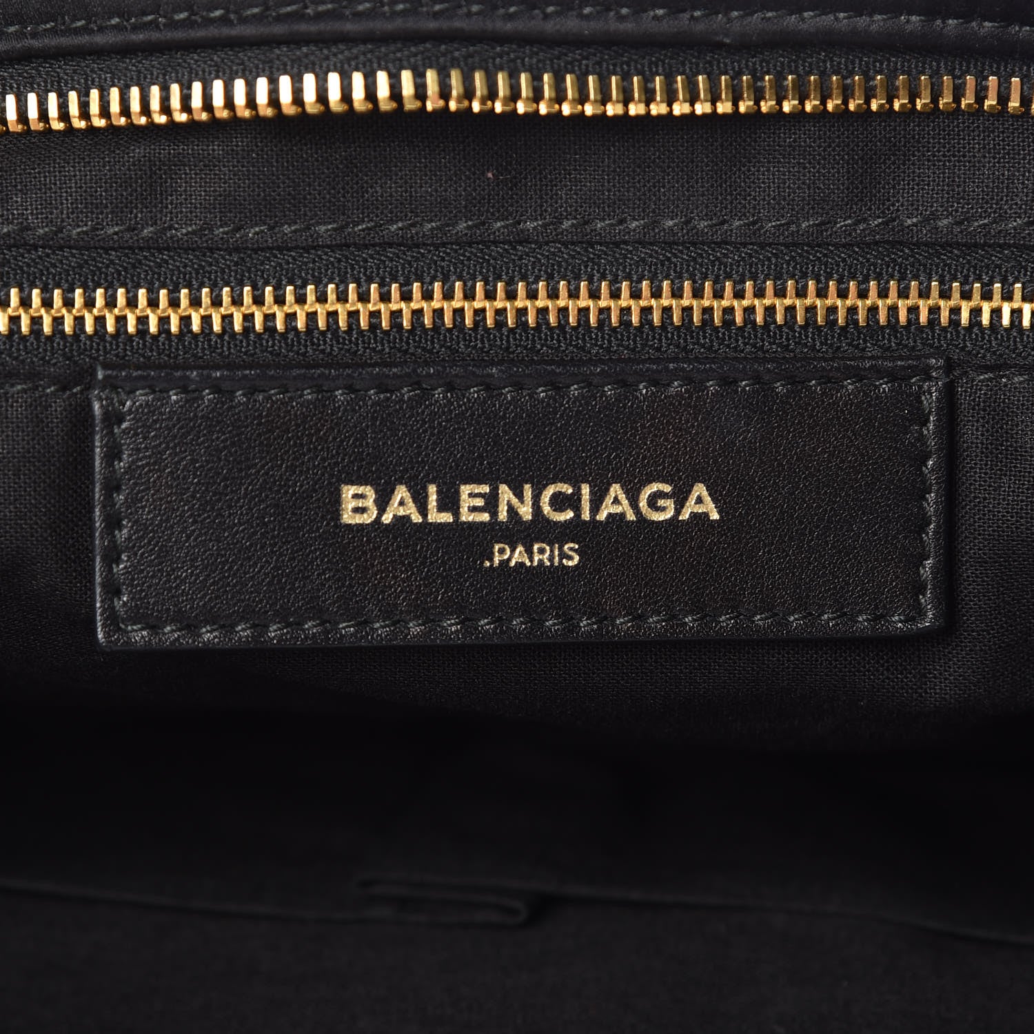 Balenciaga Satin Classic Gold Hardware City Black 9 of 11