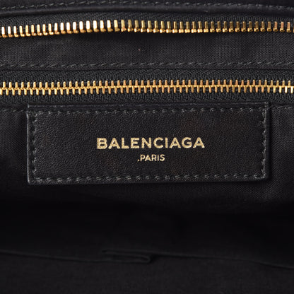 Balenciaga Satin Classic Gold Hardware City Black 9 of 11