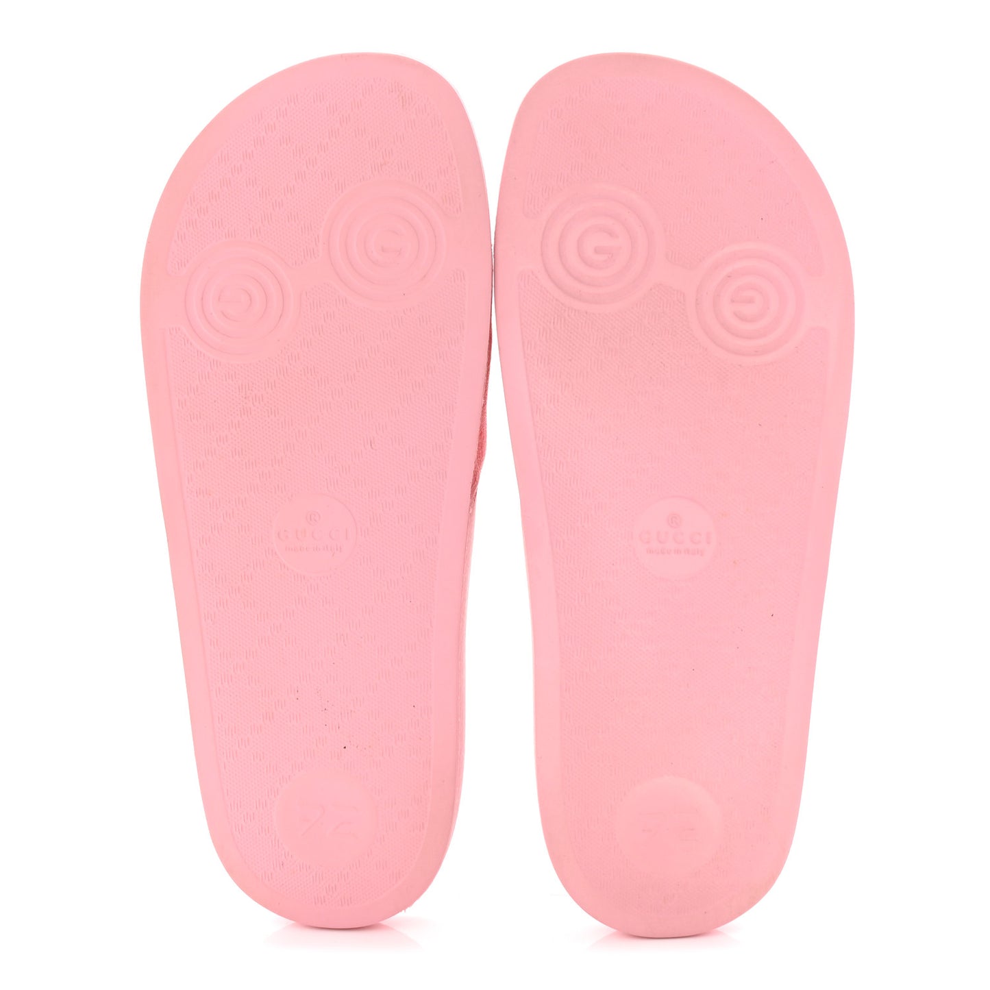 GG Supreme Monogram Slide Sandals 38 Cotton Candy Dark Cotton Candy