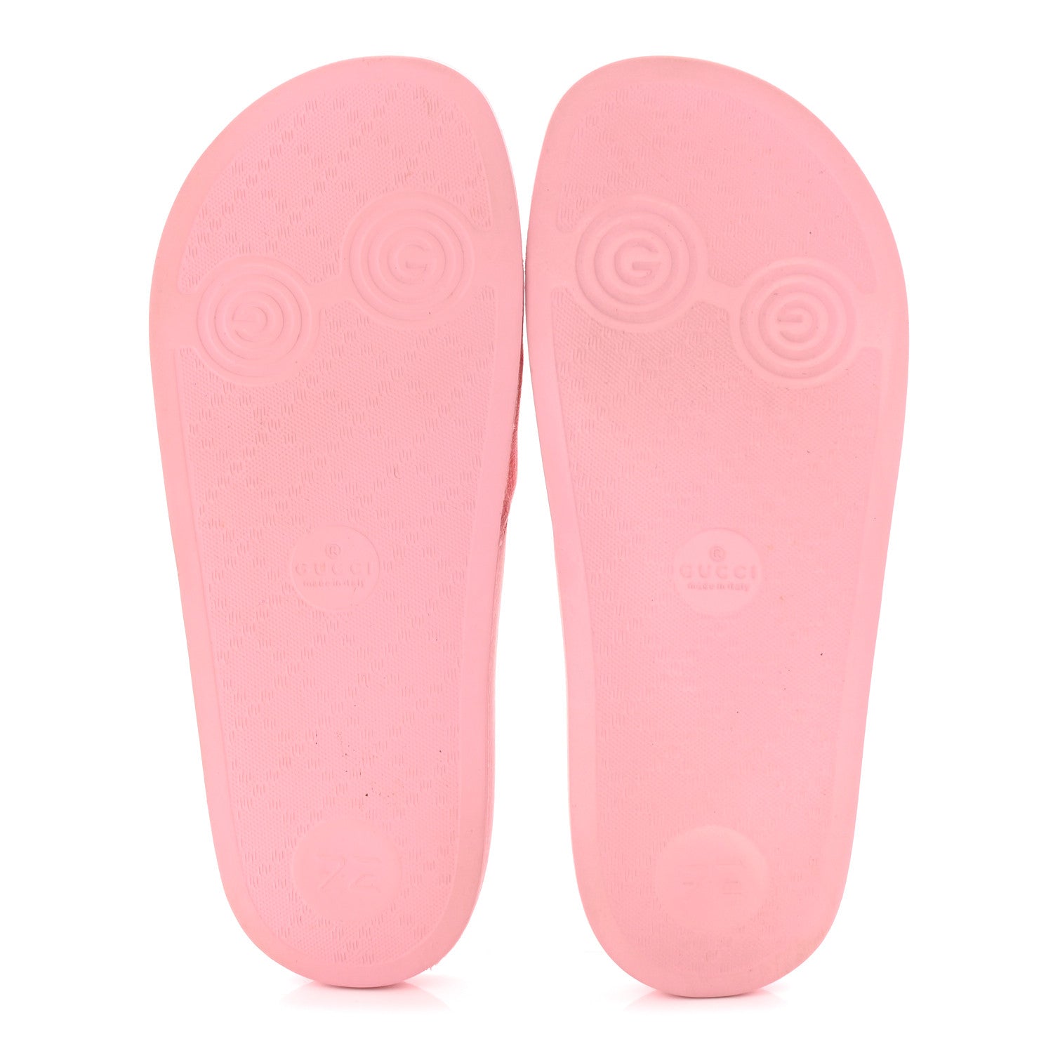 Gucci GG Supreme Monogram Slide Sandals 38 Cotton Candy Dark Cotton Candy 6 of 9