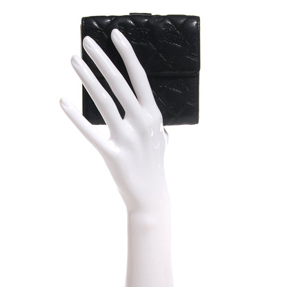 Chanel Calfskin Lucky Symbols Compact French Wallet Black 2 of 8