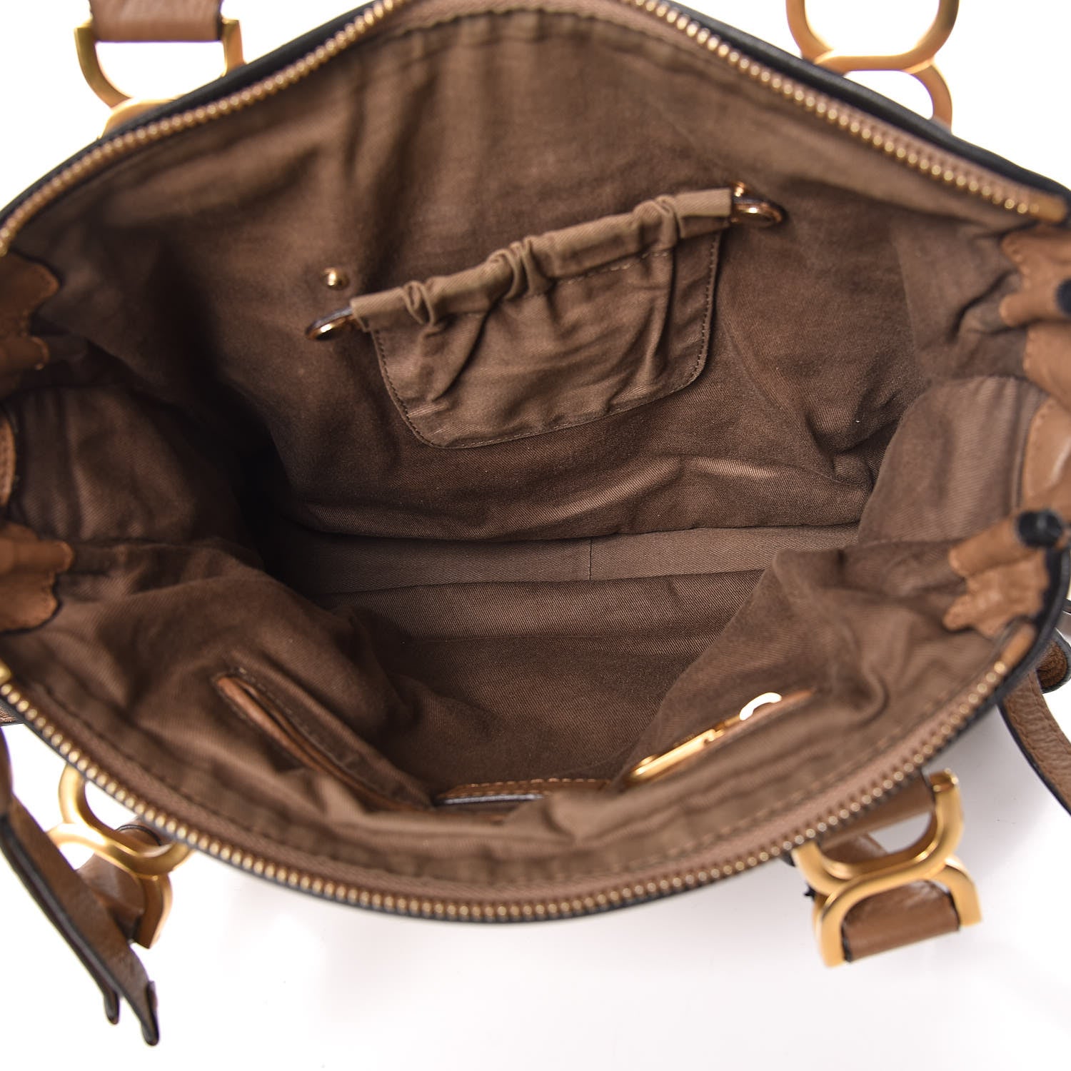 Chloe Calfskin Braided Medium Marcie Satchel Nut 5 of 12