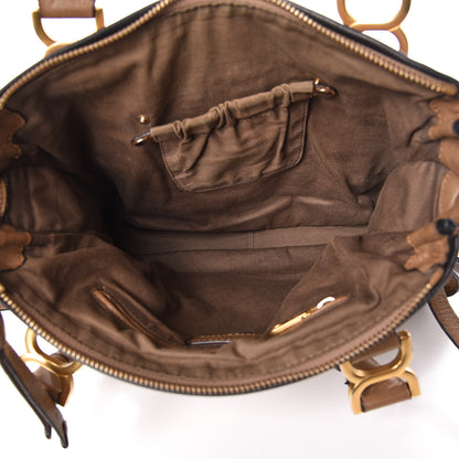 Chloe Calfskin Braided Medium Marcie Satchel Nut 5 of 12