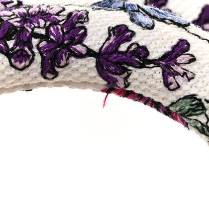 Christian Dior Canvas Florilegio Embroidered Mini Lady D-Lite White Multicolor 11 of 12