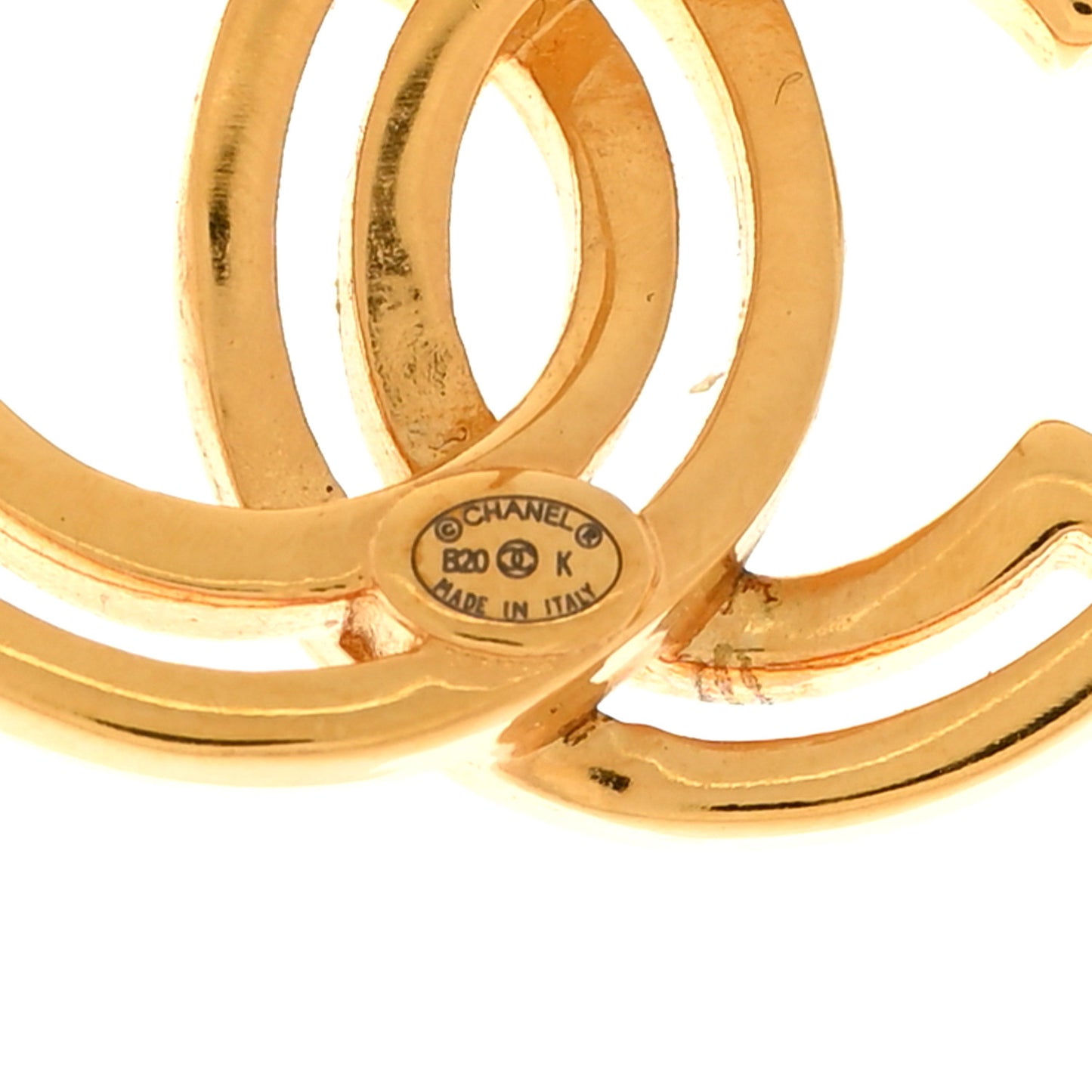 Metal Obazine CC Earrings Gold