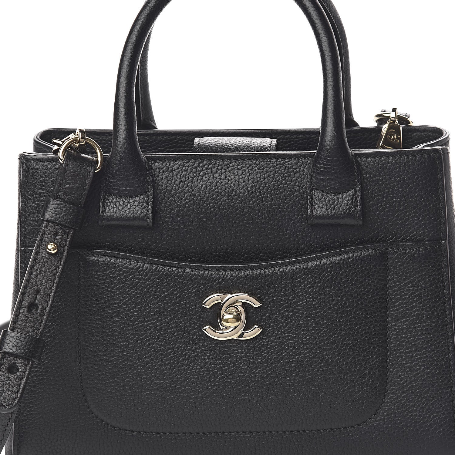 Chanel Grained Calfskin Mini Neo Executive Shopper Tote Black 13 of 18