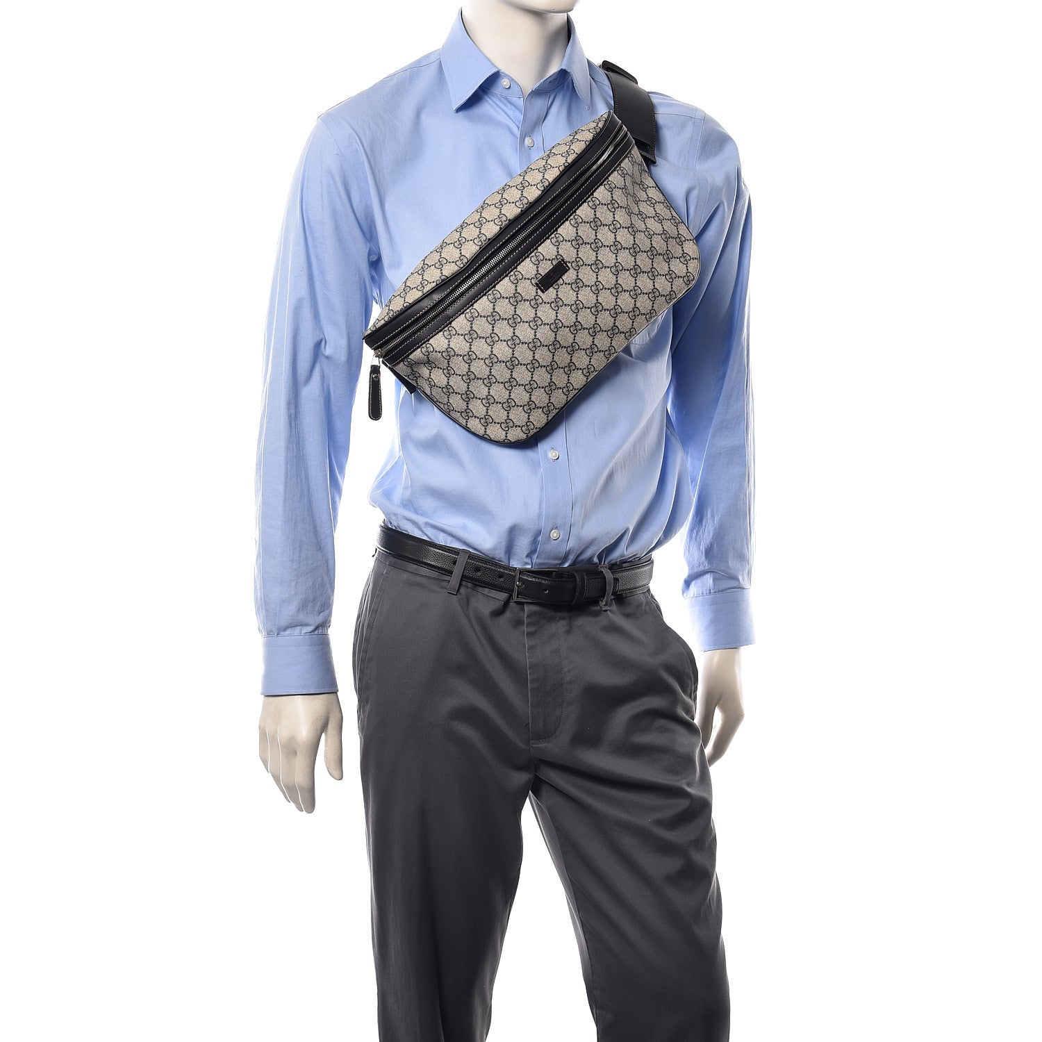 Gucci GG Plus Monogram Belt Bag Navy 3 of 11