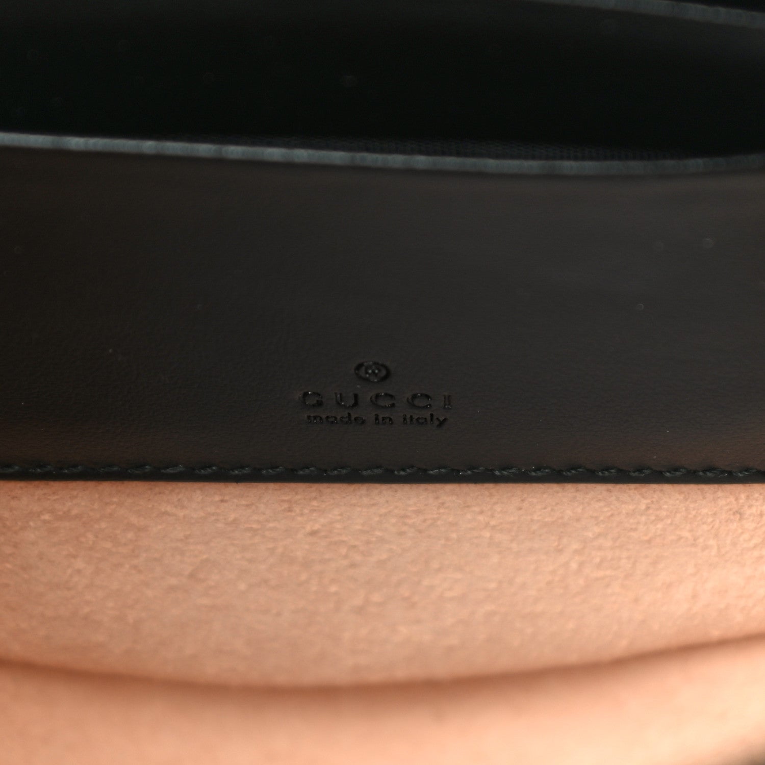 Gucci Calfskin Matelasse GG Marmont Round Wrist Wallet Black 6 of 10