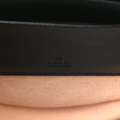 Gucci Calfskin Matelasse GG Marmont Round Wrist Wallet Black 6 of 10