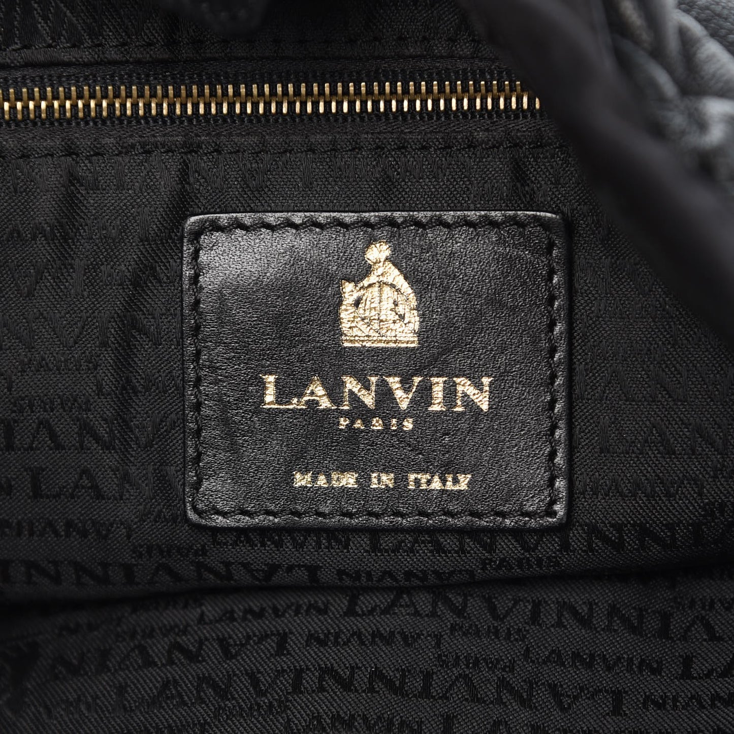 Lambskin Quilted Amalia Cabas Tote Black