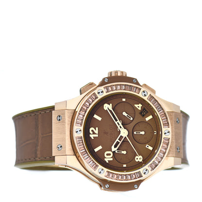 Hublot 18K Rose Gold Alligator Andalusite 41mm Big Bang Tutti Frutti Automatic Watch Camel 341.PA.5390.LR.1104 2 of 4