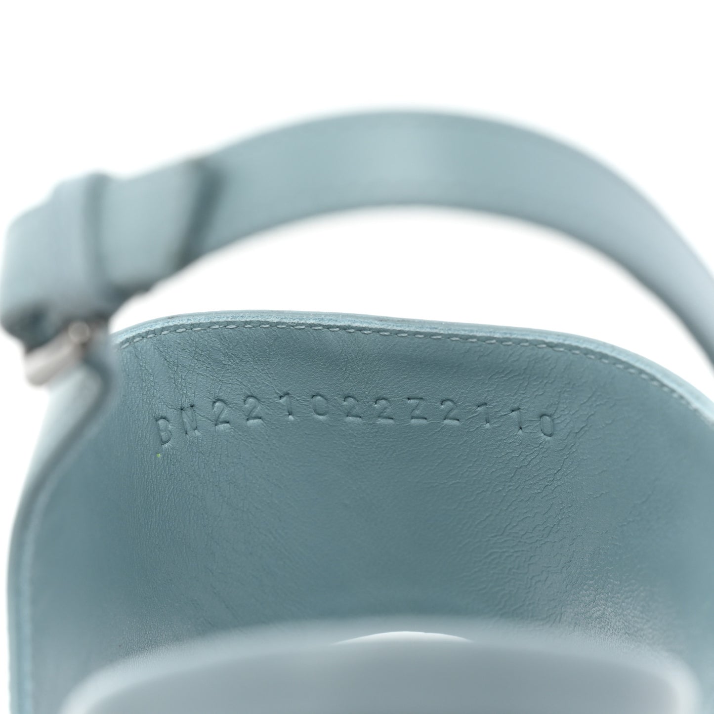 Calfskin Electra 90 Sandals 39 Vert D'eau