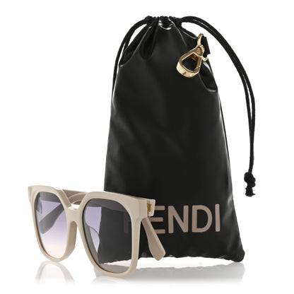 Fendi Acetate Square Sunglasses FE40007F Beige 7 of 7