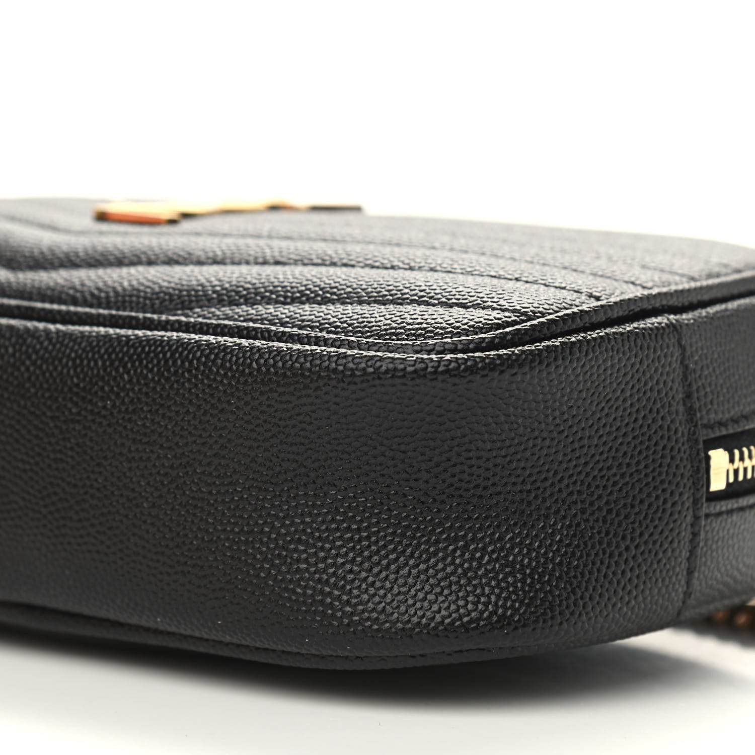 Saint Laurent Grain De Poudre Matelasse Monogram Mini Lou Camera Bag Black 9 of 9
