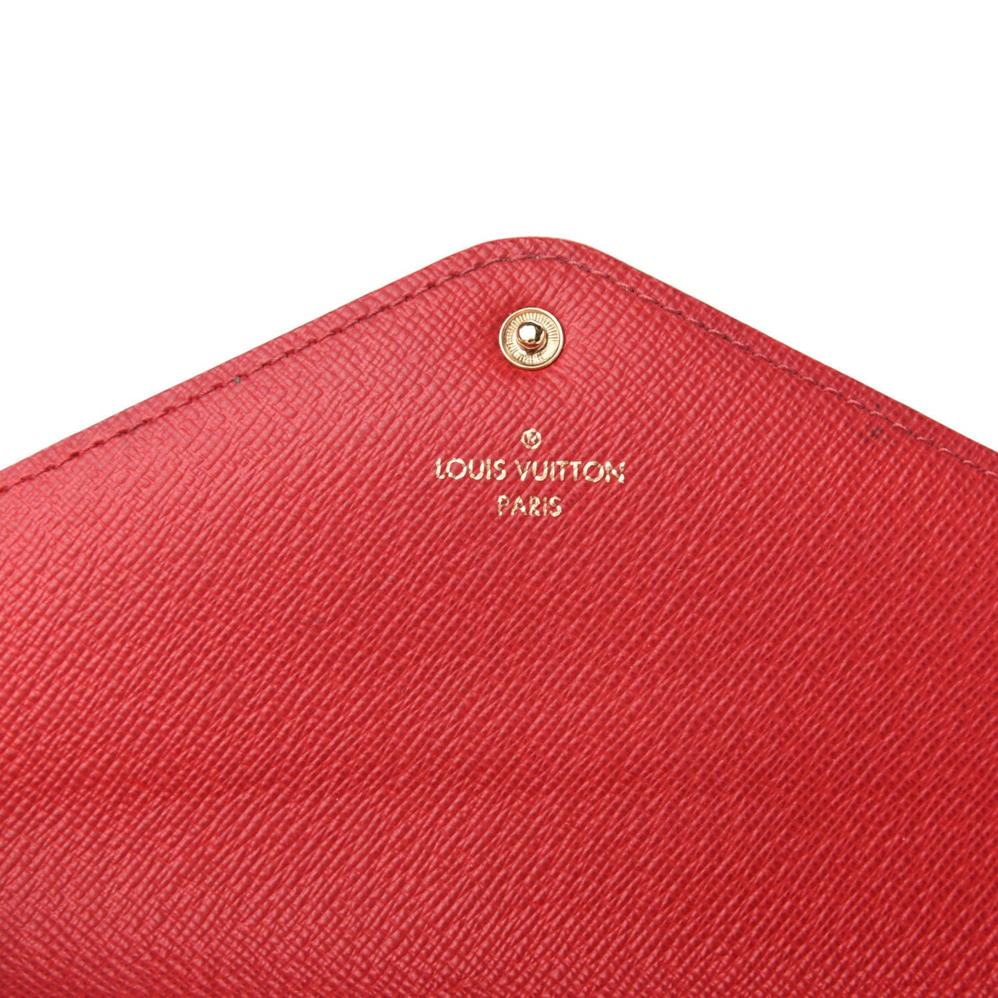 Damier Ebene Josephine Wallet Red