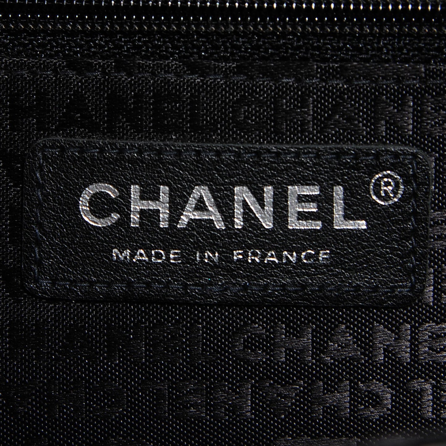 Tweed Vinyl Woven Medium Single Flap Black White