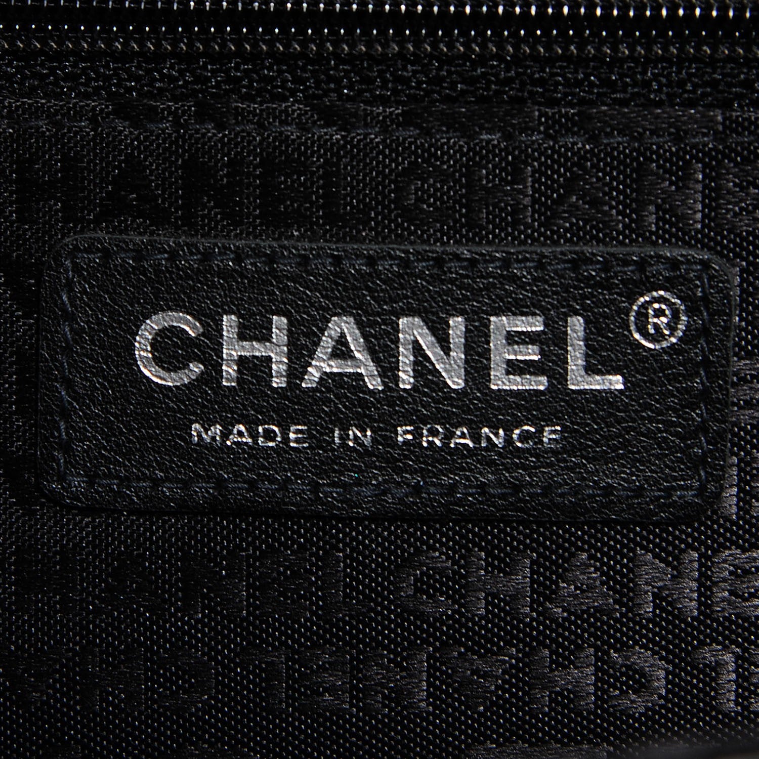 Chanel Tweed Vinyl Woven Medium Single Flap Black White 5 of 9