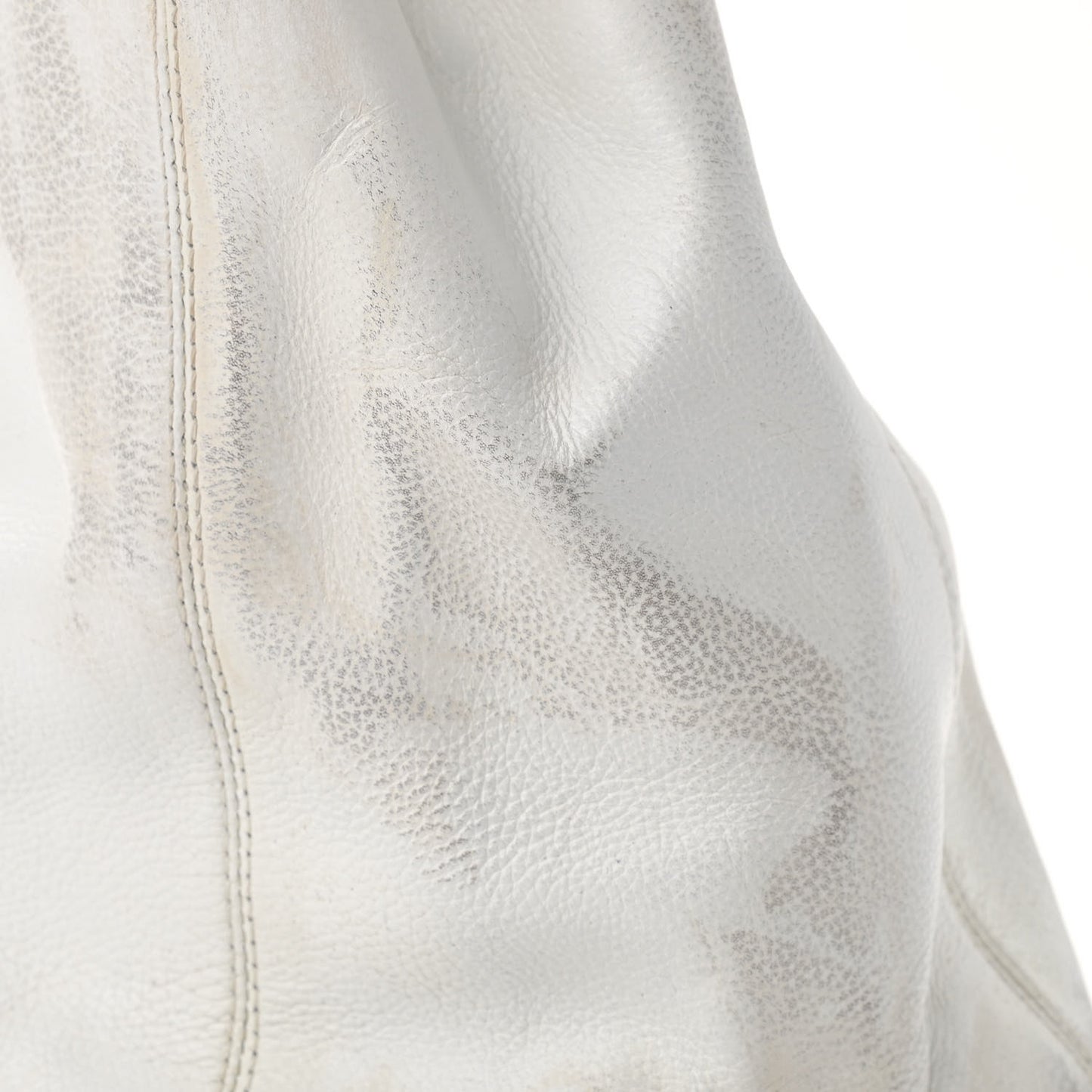 Calfskin Cerf Executive Shopper Tote White