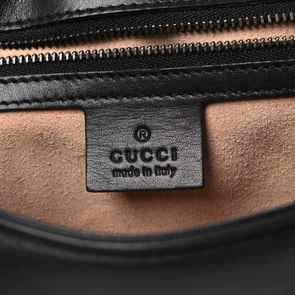 Gucci Calfskin Matelasse Small GG Marmont Shoulder Bag Black 11 of 23