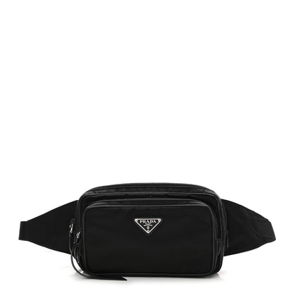 Prada Tessuto Nylon Saffiano Belt Bag Black 1 of 12