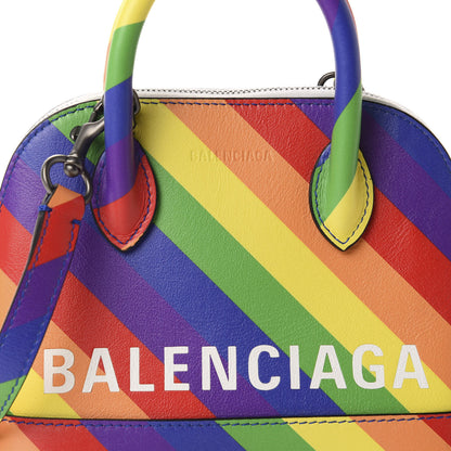 Balenciaga Smooth Calfskin Logo Rainbow XXS Ville Top Handle Bag Multicolor 11 of 11