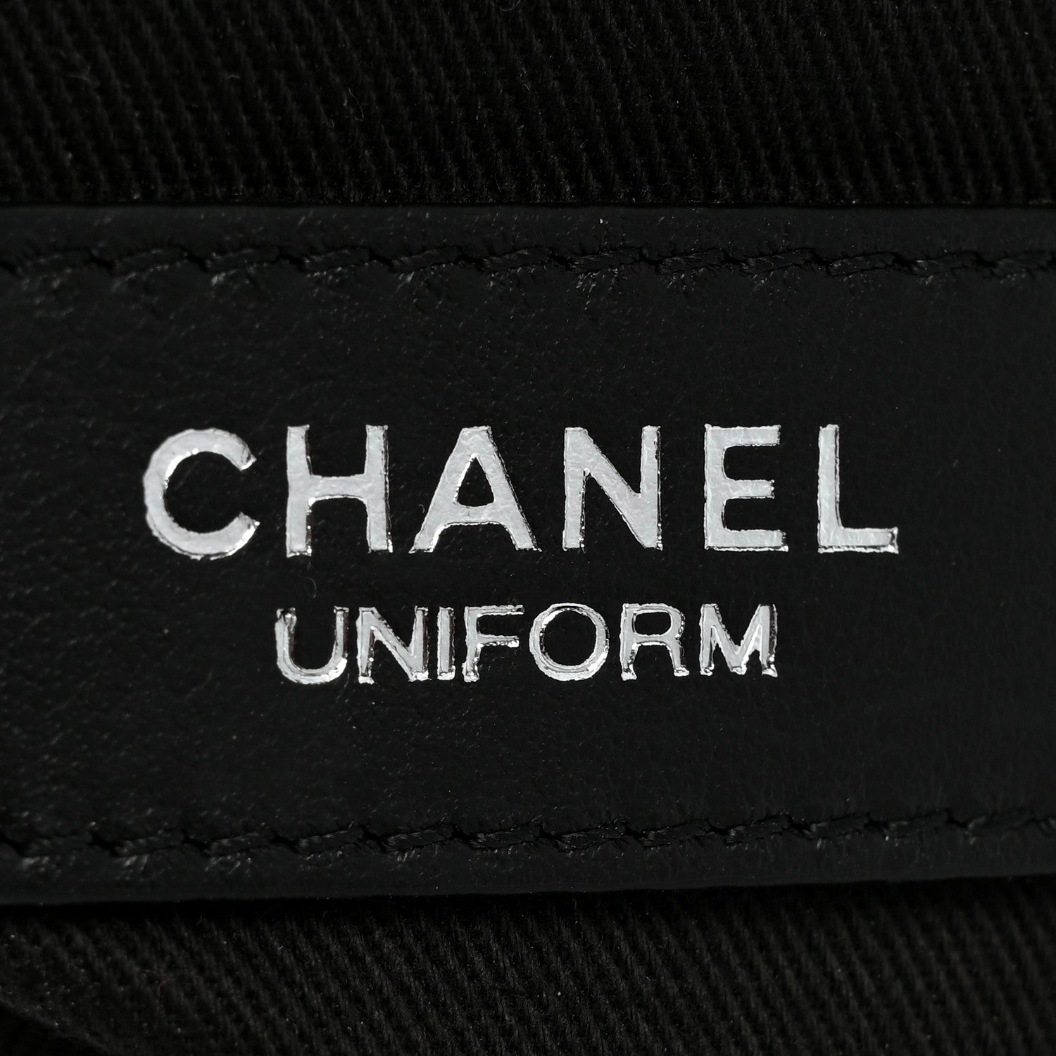 Chanel Calfskin Quilted CC Uniform Flap Belt Bag Black 7 of 9