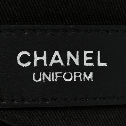 Chanel Calfskin Quilted CC Uniform Flap Belt Bag Black 7 of 9