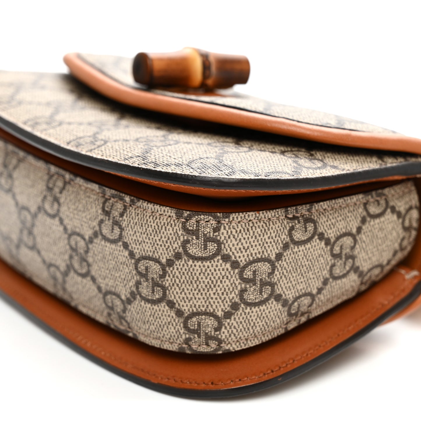 GG Supreme Monogram Web Bamboo Mini 1947 Belt Bag 80 32 Beige