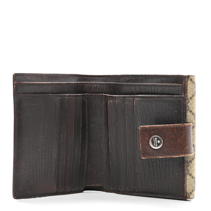 Gucci GG Plus Monogram Ladies GG French Flap Wallet Beige Ebony Cocoa 5 of 11