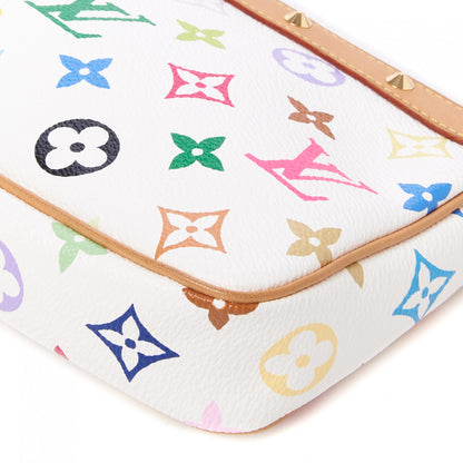 Louis Vuitton Monogram Multicolor Pochette Accessories White 4 of 8