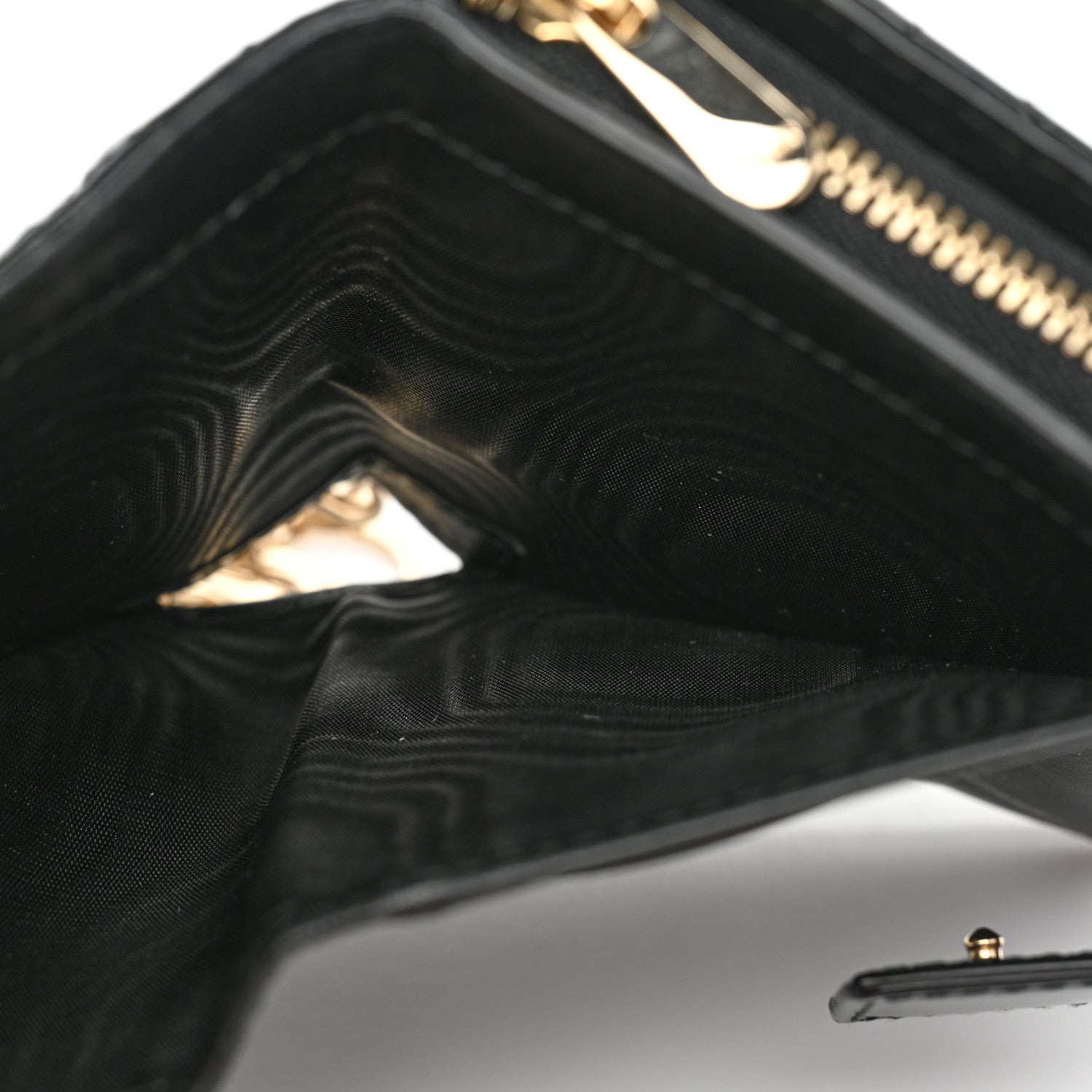 Christian Dior Patent Cannage Lady Dior Eden Wallet Black 6 of 11
