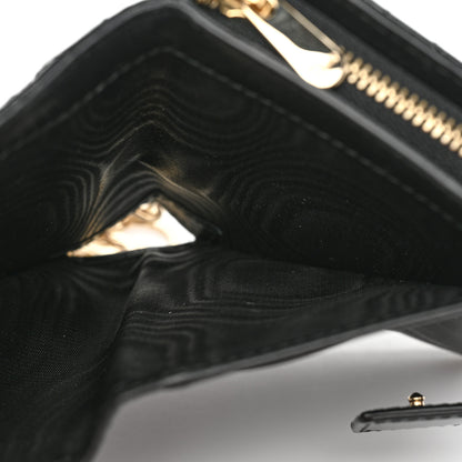 Christian Dior Patent Cannage Lady Dior Eden Wallet Black 6 of 11